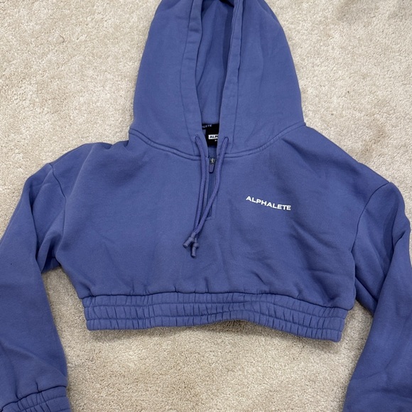 Alphalete Indigo Cropped Hoodie - Picture 1 of 2